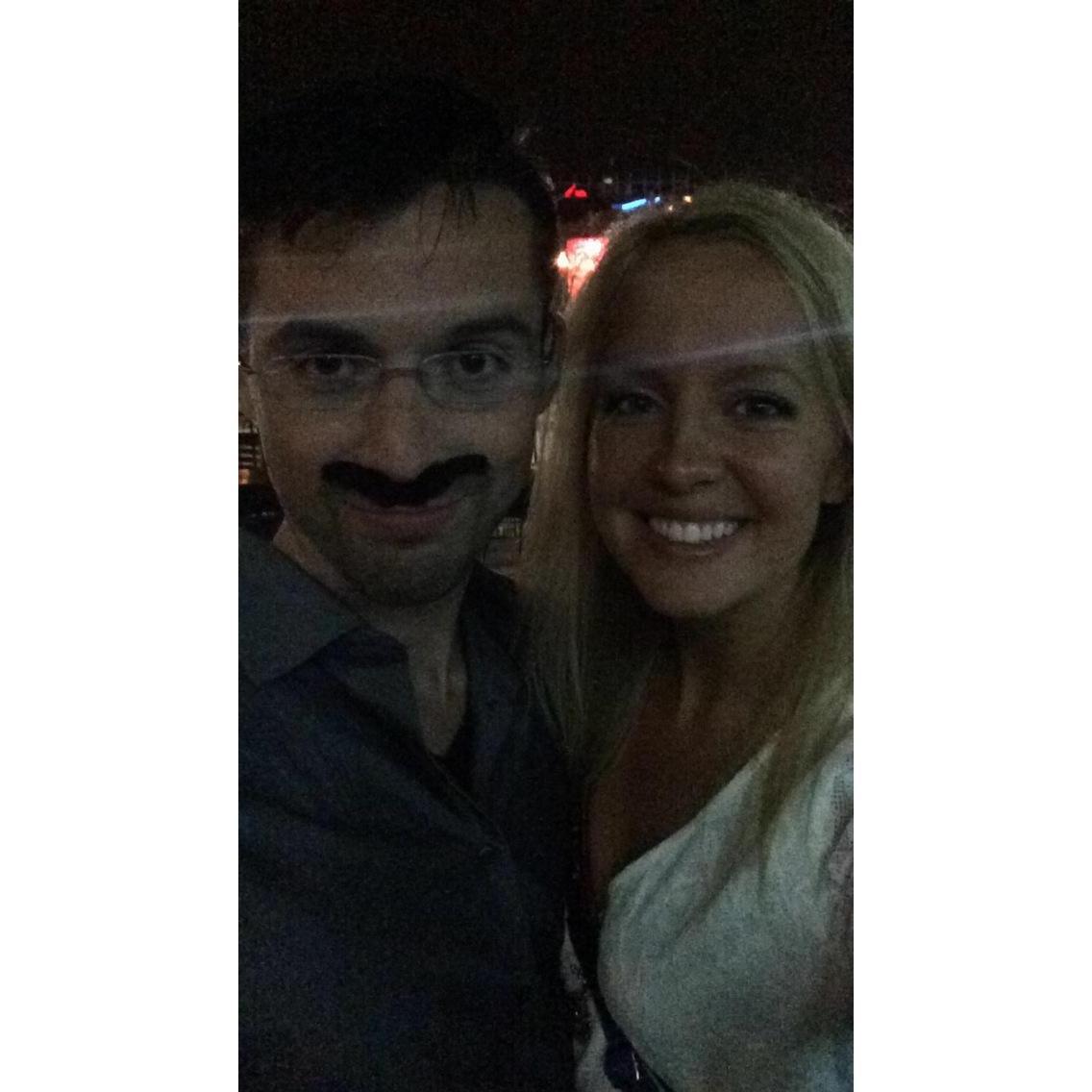 Our first photo together Cinco de Mayo 2015 (Ben mustache you a question)