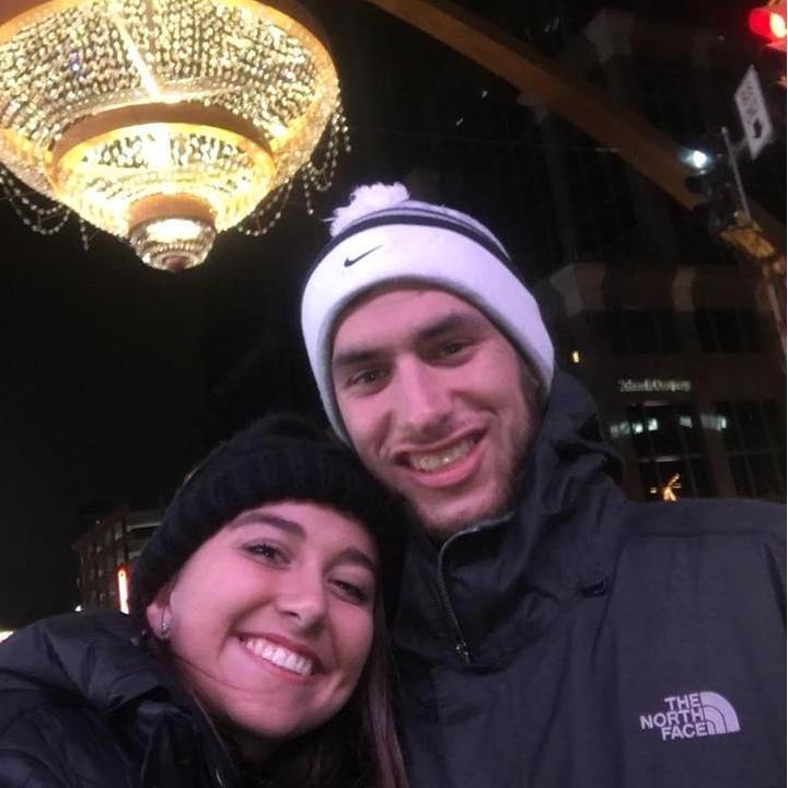 Visiting the Cleveland Chandelier in Playhouse Square after seeing Nick Offerman Live in a Comedy Show!