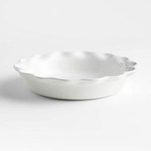 Le Creuset Heritage 9" White Ceramic Pie Dish