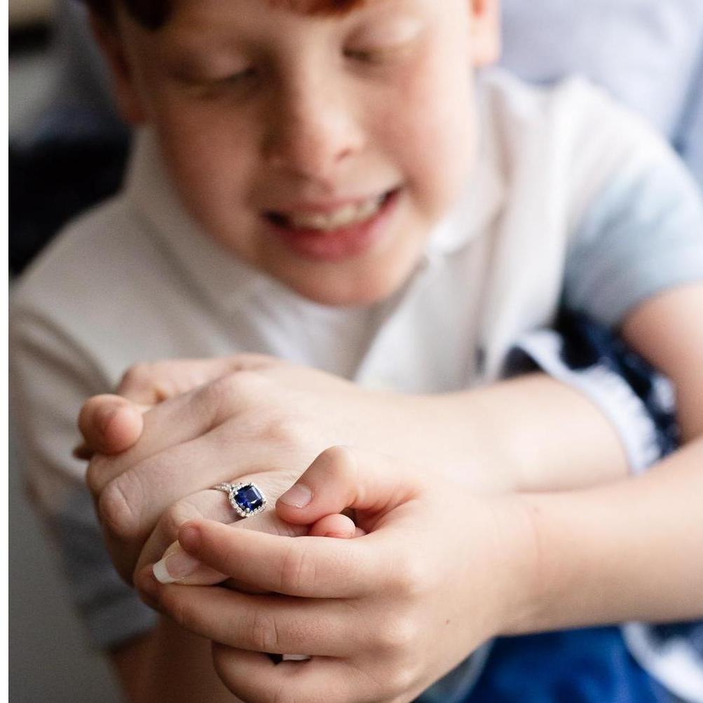 Noah loves this sapphire!