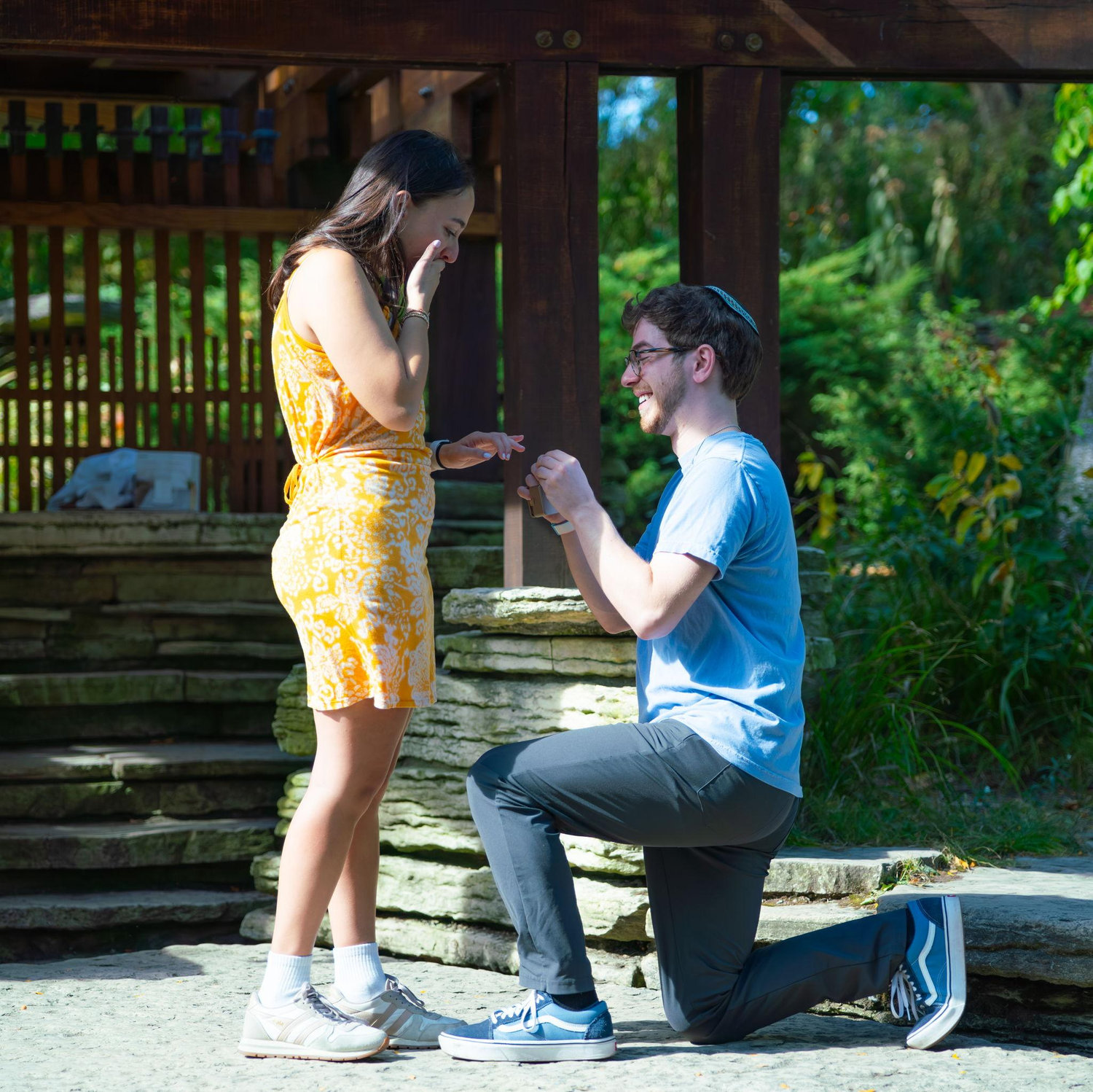 Max popping the question - do you think there are any frogs here? ⚲ Alfred Caldwell Lily Pool