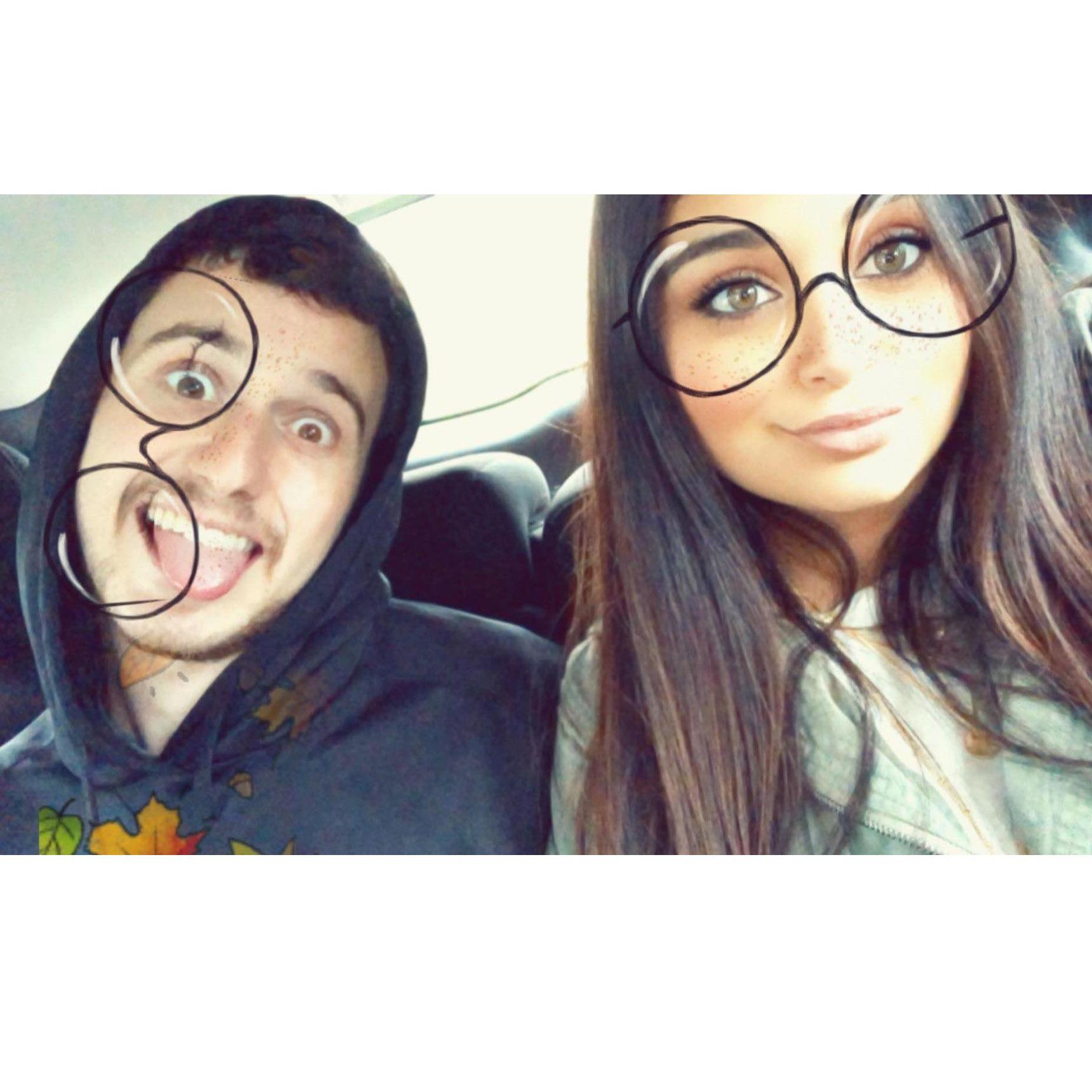 Ben hates snapchat but endures the endless filter pics just for me