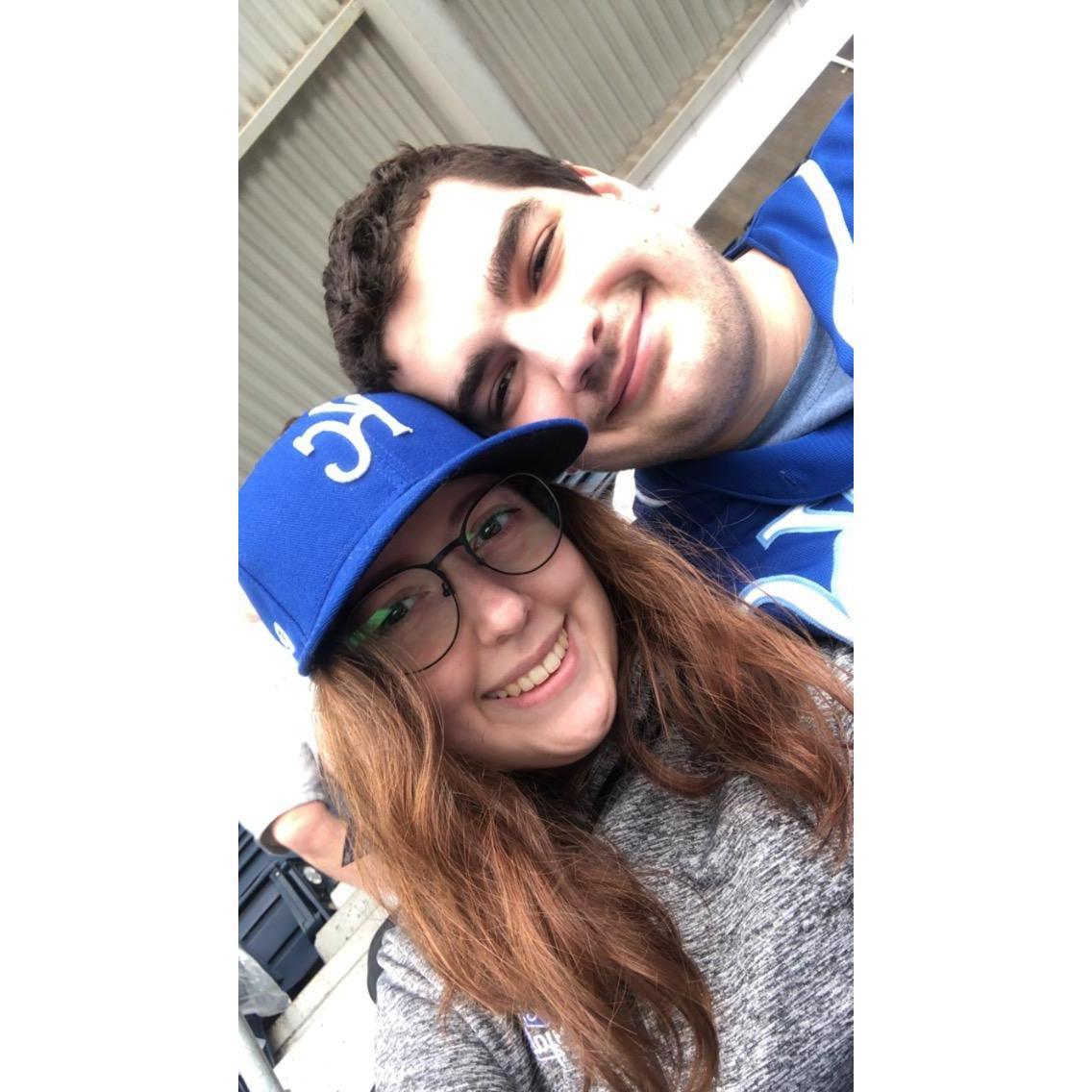 Someone was very happy to be at Opening Day at the K