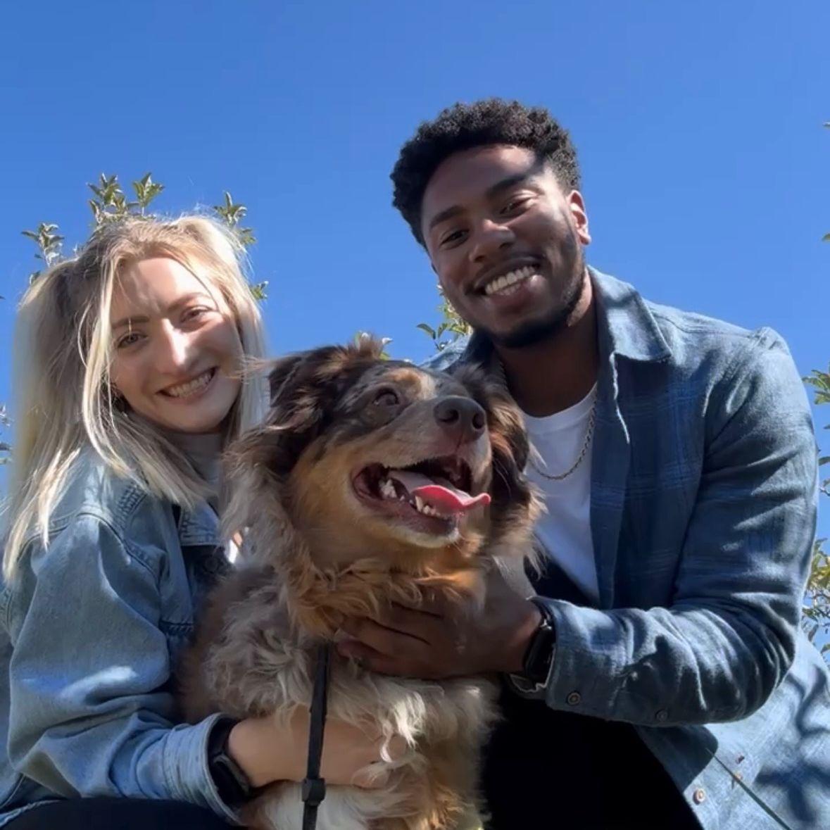 Their first time apple picking and the first family photo with Emmy (minus Cleo)