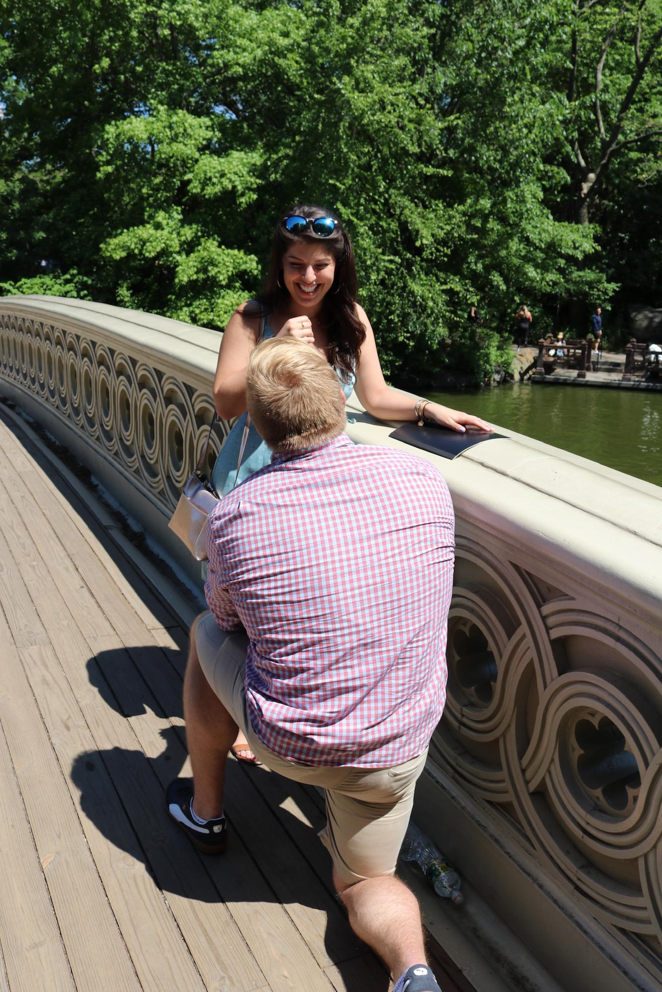 Engaged in Central Park, New York City - May 2019