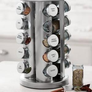 Brushed Stainless-Steel Spice Rack