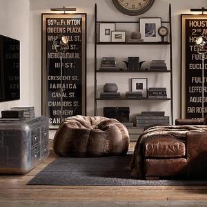 Restoration Harware - Luxe Faux Fur Bean Bag - Mink