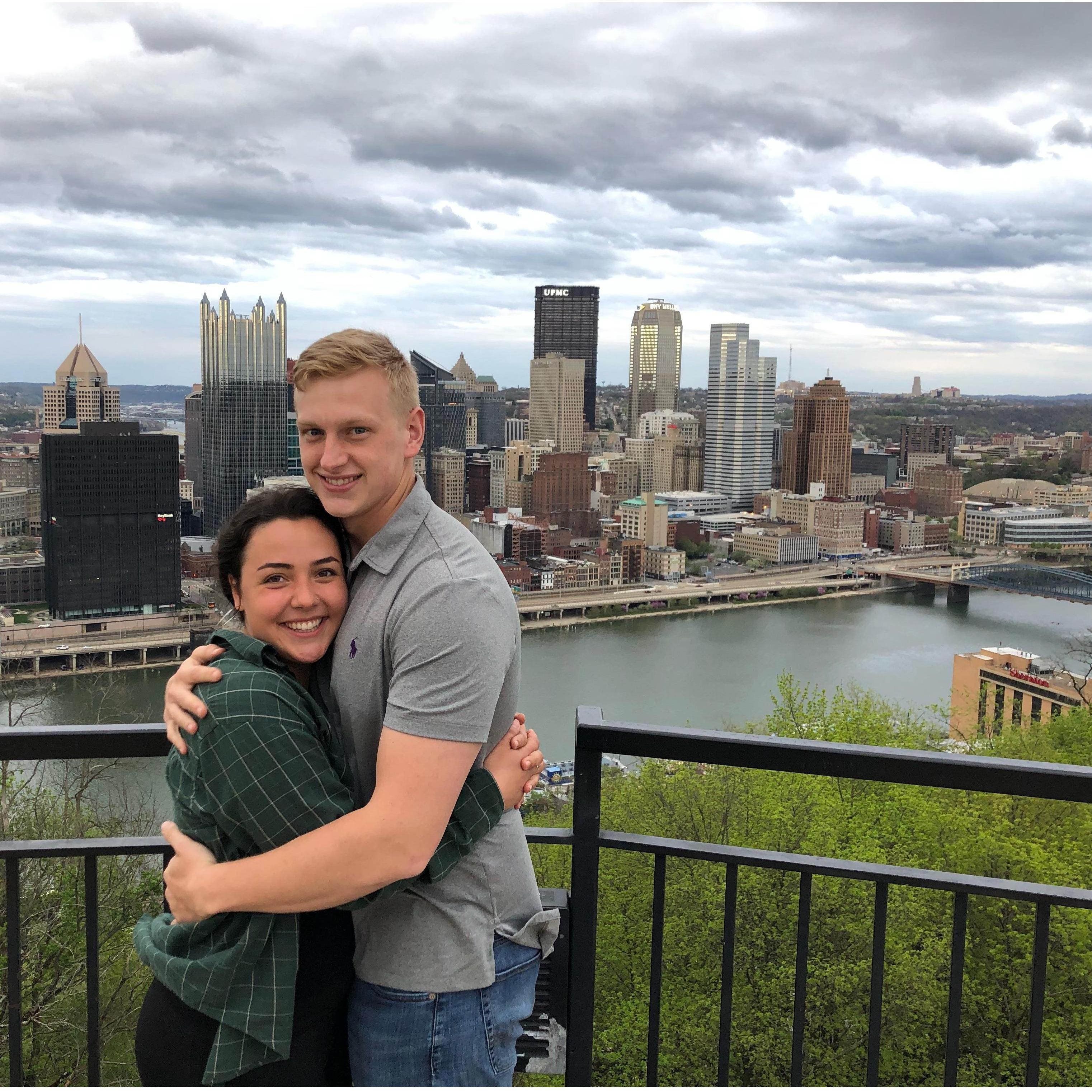 One of our favorite dates- Nathan planned a date around the theme of intellectual intimacy. We did an escape room (no we didnt make it out), ate greek food, and enjoyed the view from the lookout!