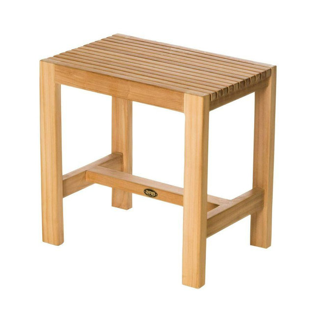 Sky Teak Shower Bench, Wood, 24"
