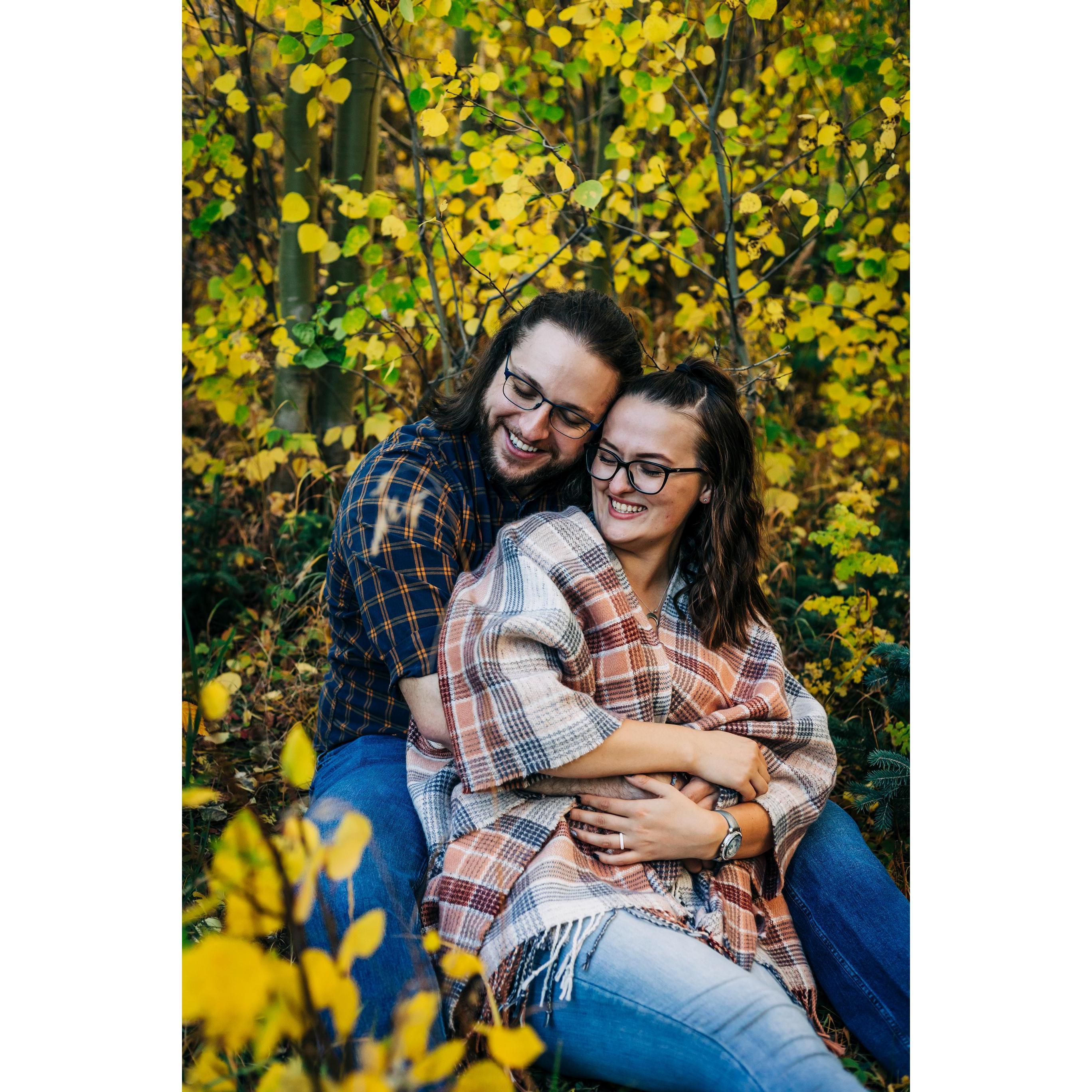 September 2021 - Our engagement photo shoot on Guanella Pass