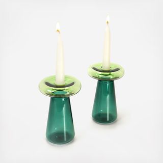 Shabbat Mushroom Candlestick, Set of 2