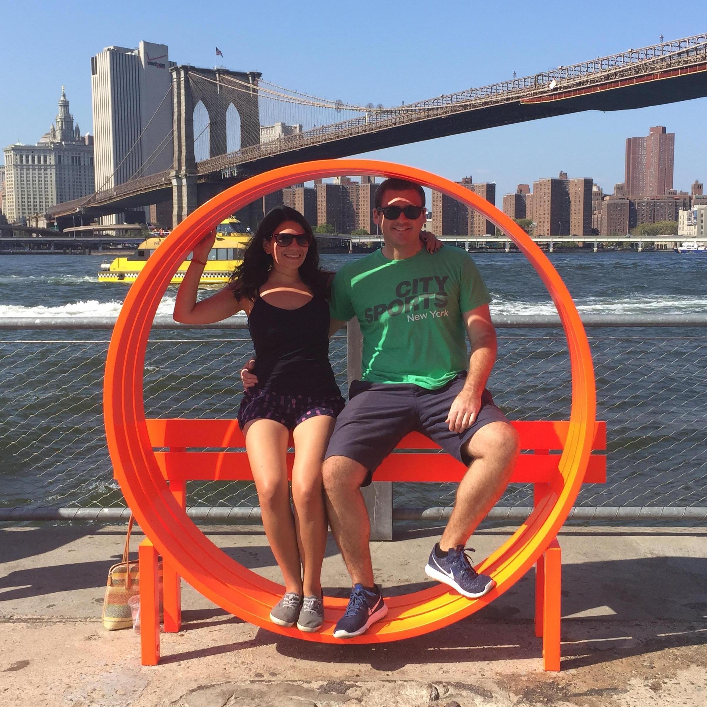 The day before we moved in together, on a Brooklyn farewell tour