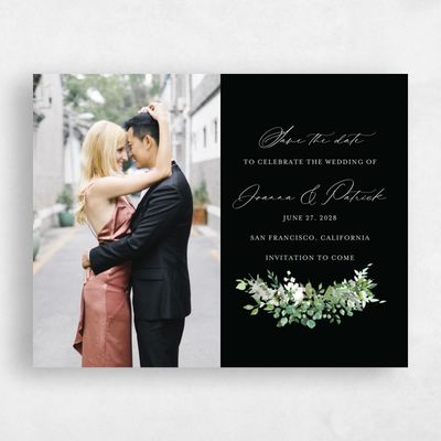 Black Wedding Save the Date - Blosser Photo