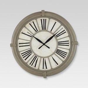 Antique Style Decorative Clock Tan - Threshold™