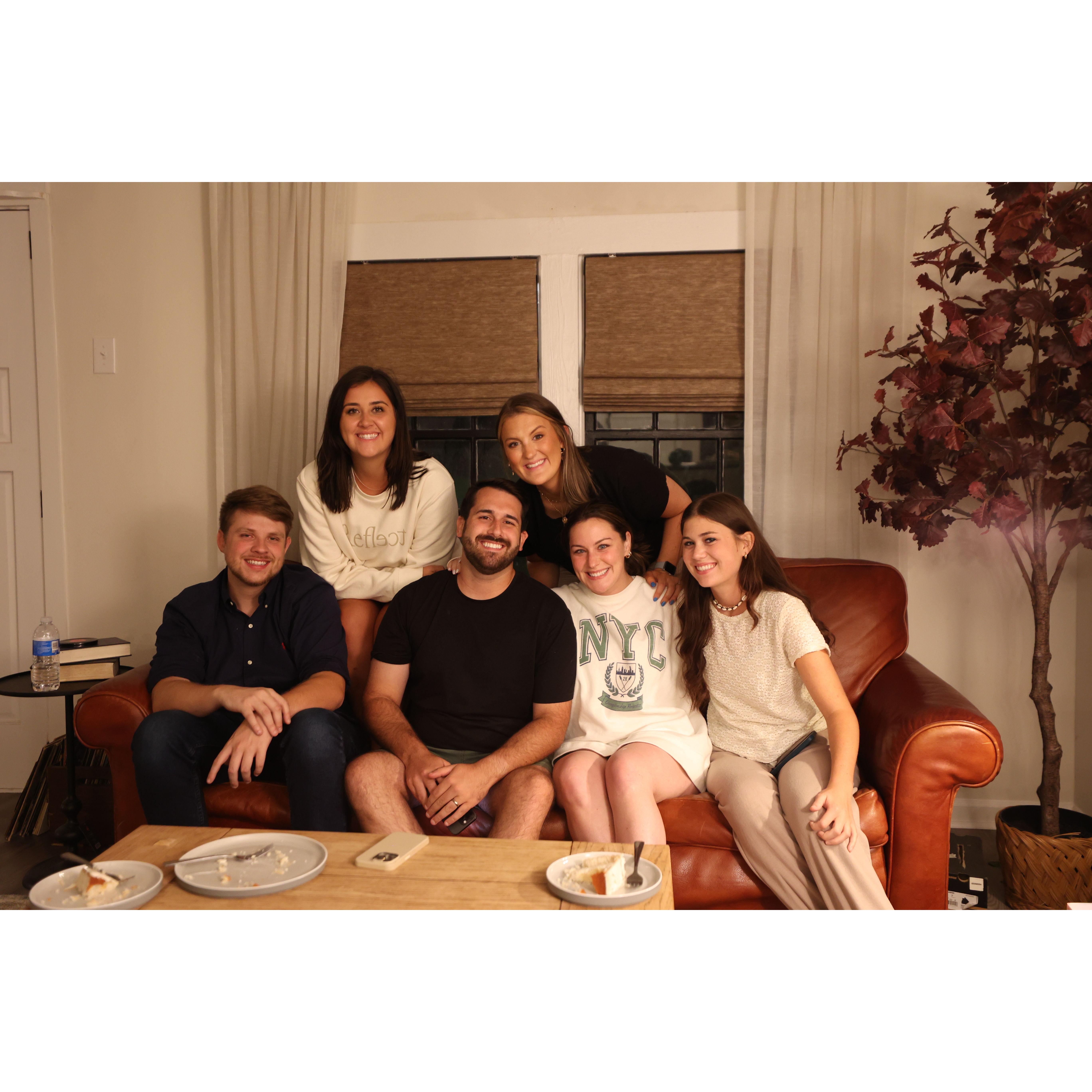 Blake meeting some of the Monroe folks