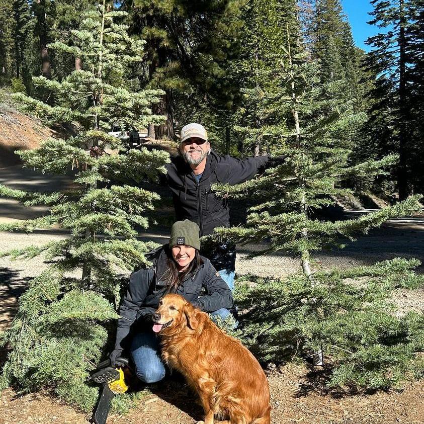 Our first Christmas tree cutting together.