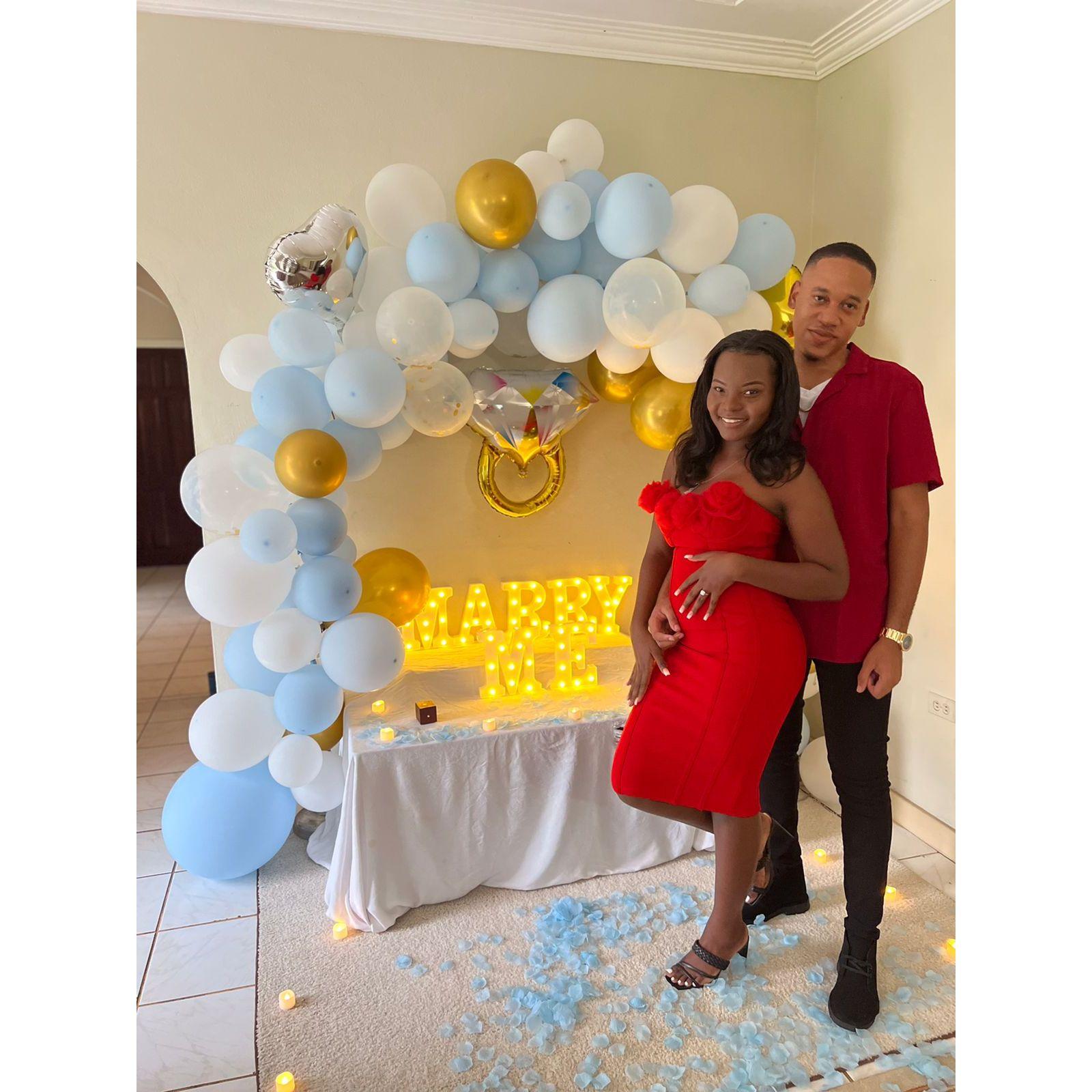 After she said "Yes".
