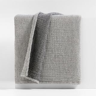 Reversible Stripe Gauze Throw Blanket