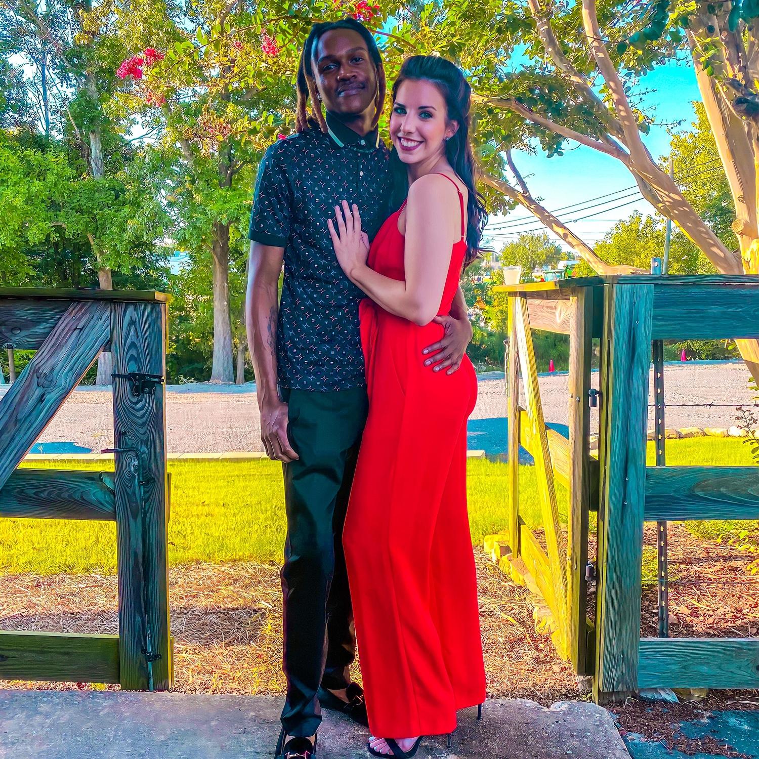 Our first date! It was to a mutual friends wedding :)