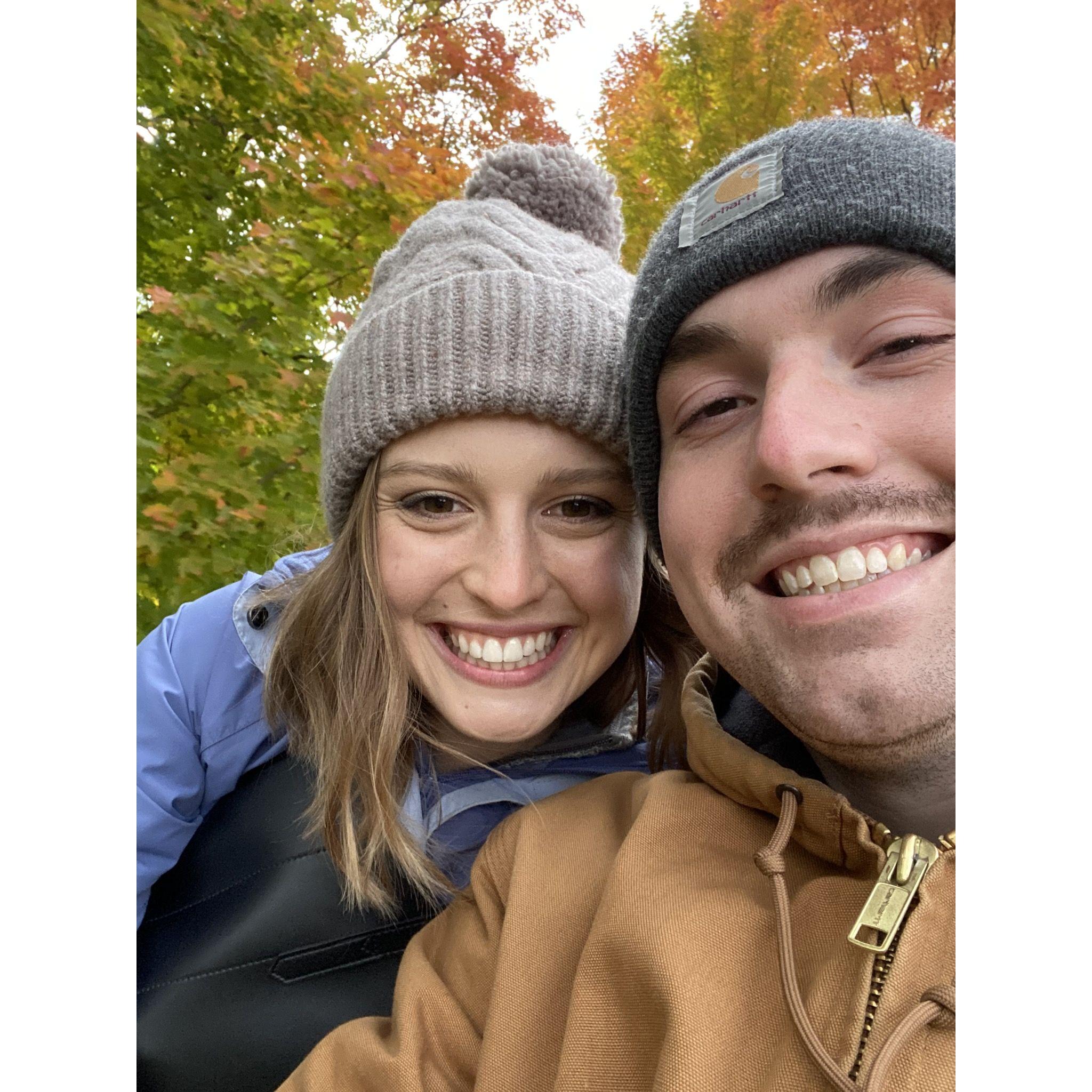 Autumn Rib Mountain chairlift.