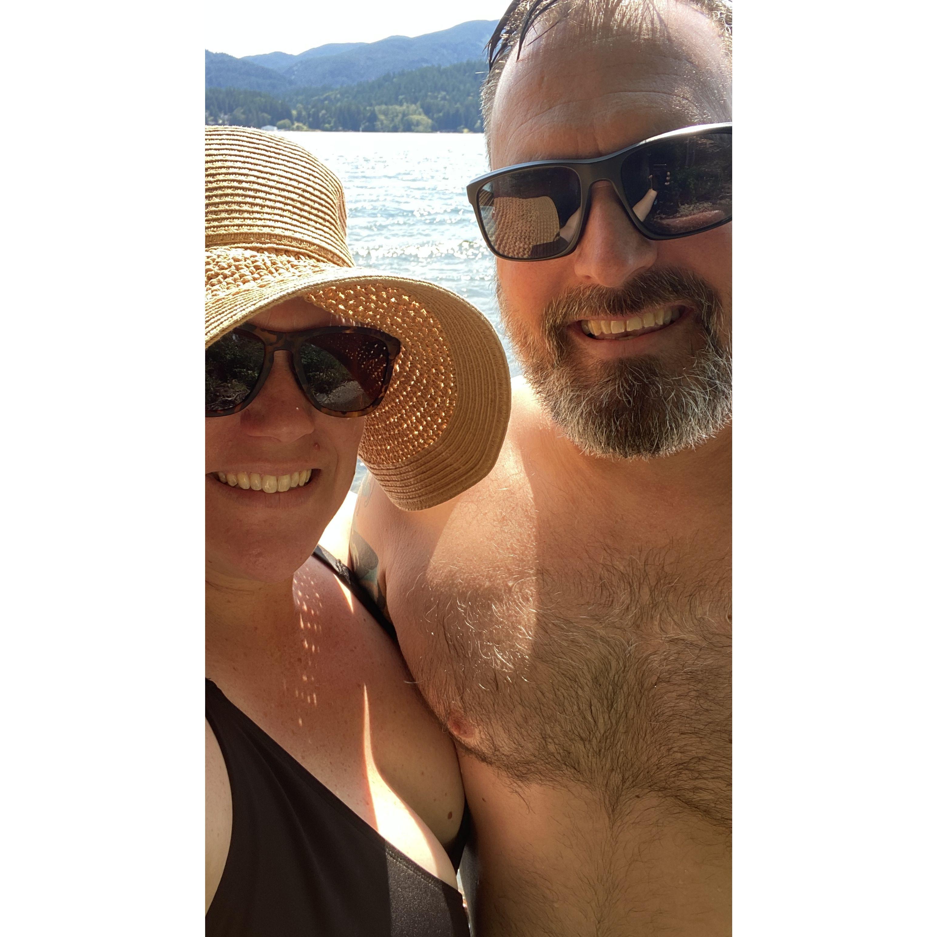 Hanging out at Lake Whatcom last summer