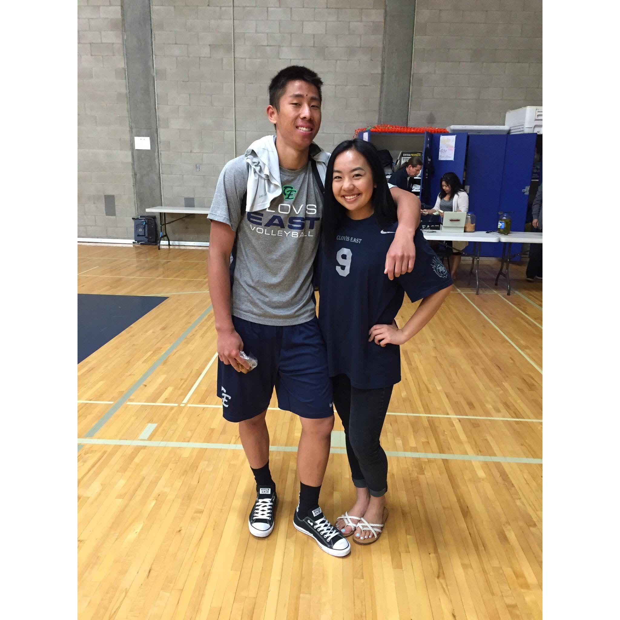 Our first photo together!