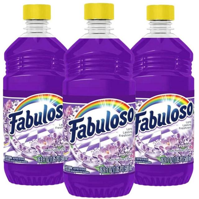 Fabuloso All Purpose Cleaner Lavender, Fabuloso Floor Cleaner, Multi-Purpose Cleaner (Pack of 3)