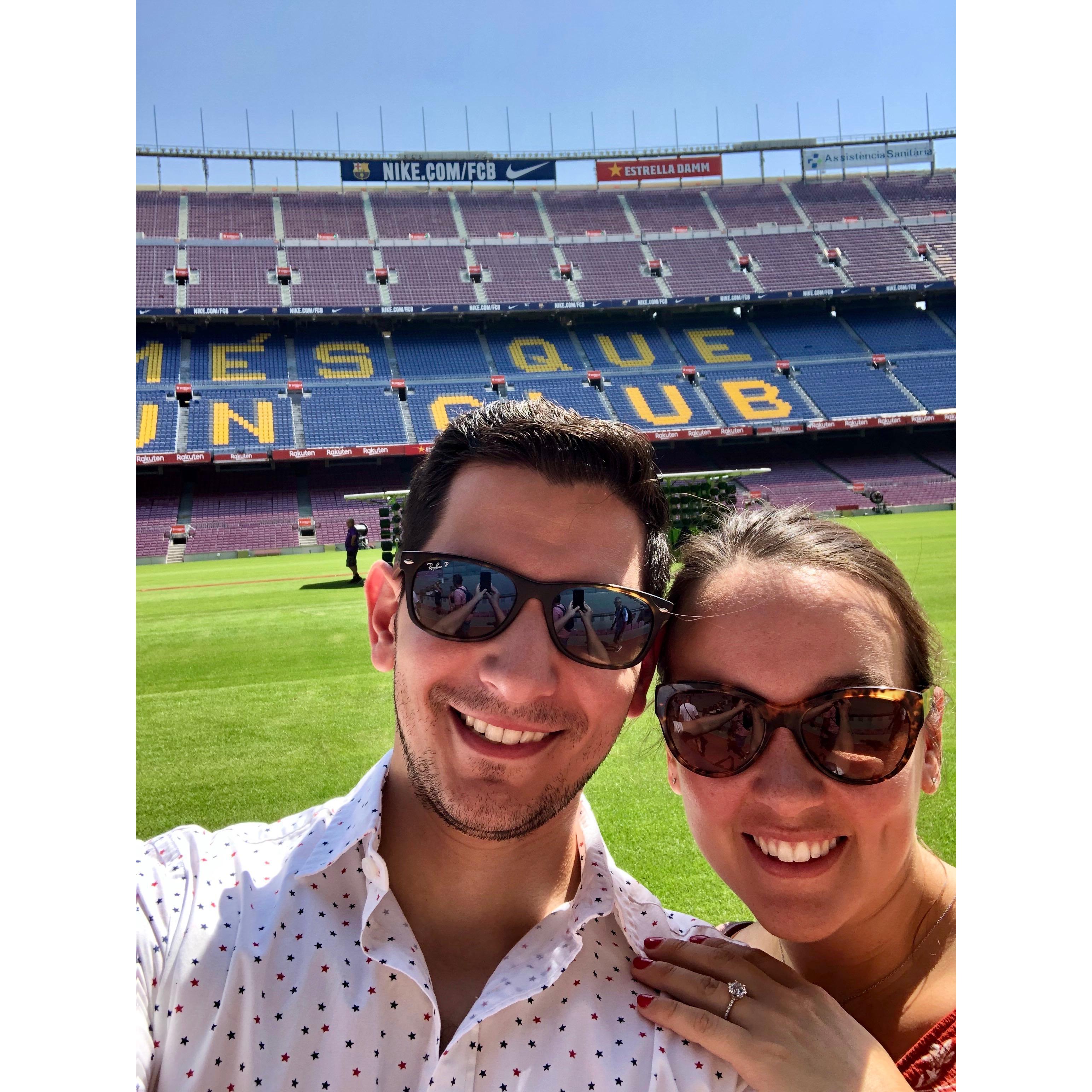 Cesar's first love: FC Barcelona