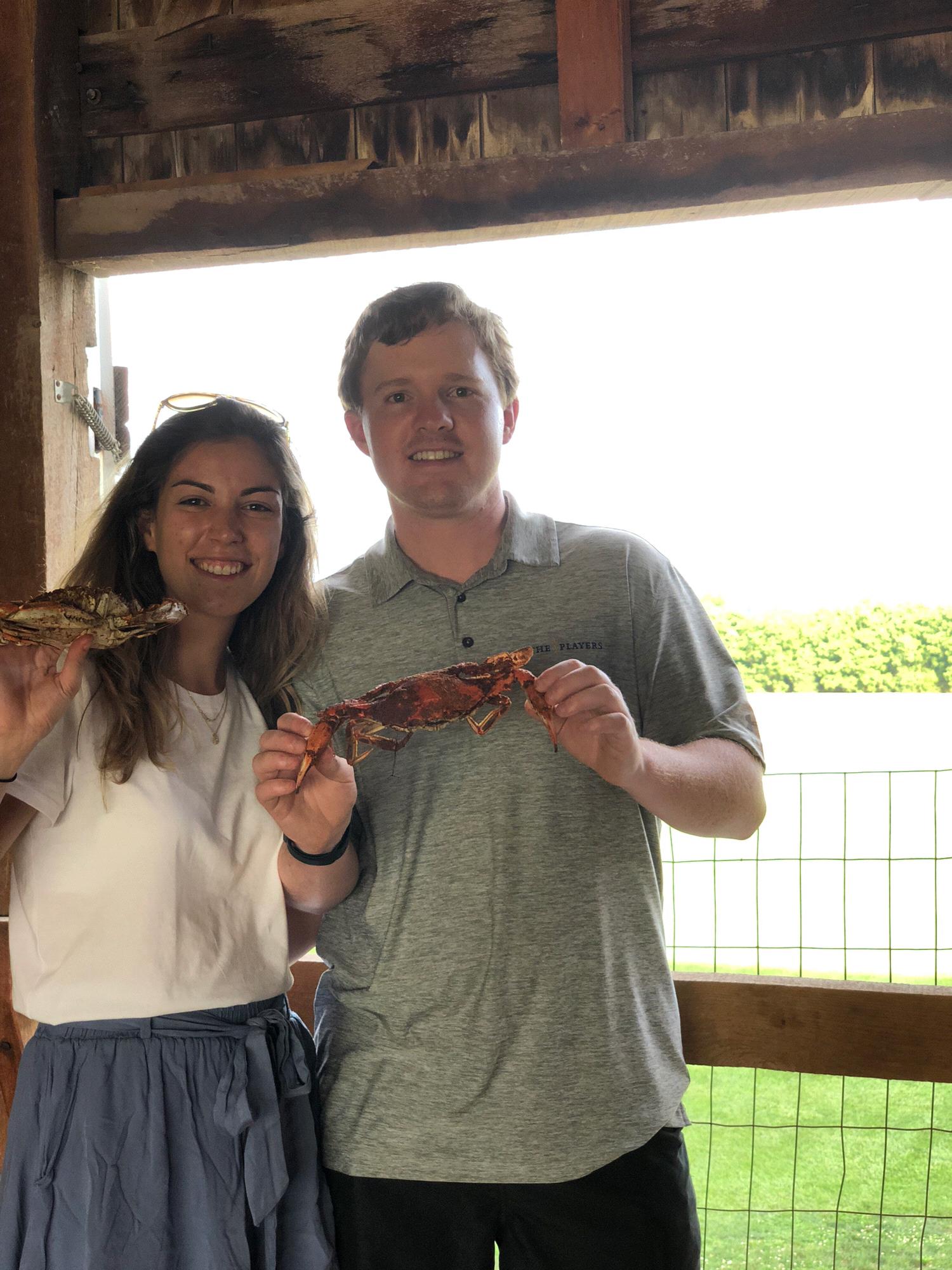 Raymond's first Maryland crab, 2018!