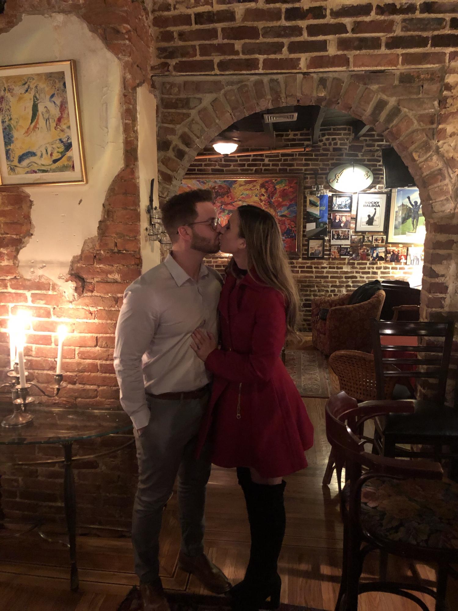 The one year anniversary of the night she said “yes!”