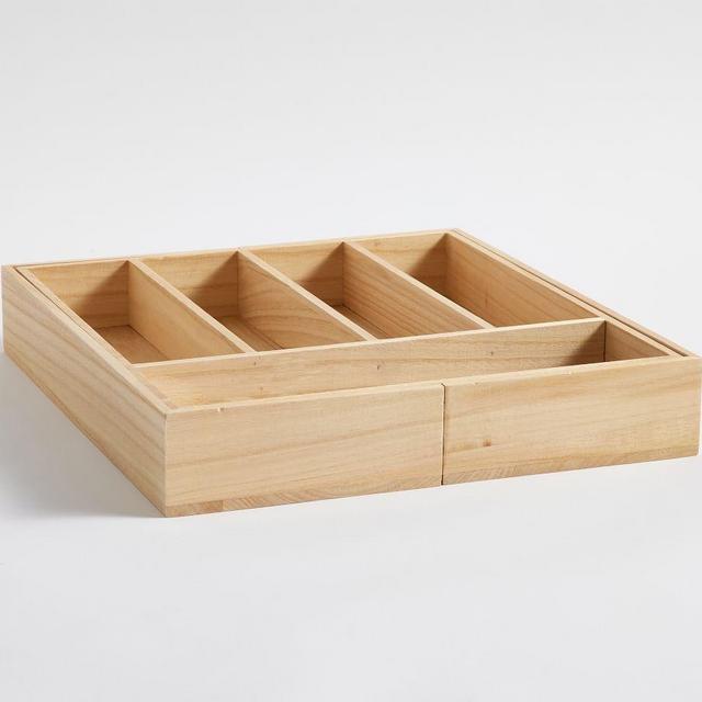 Wood Utility Storage Bin, Drawer Organizer