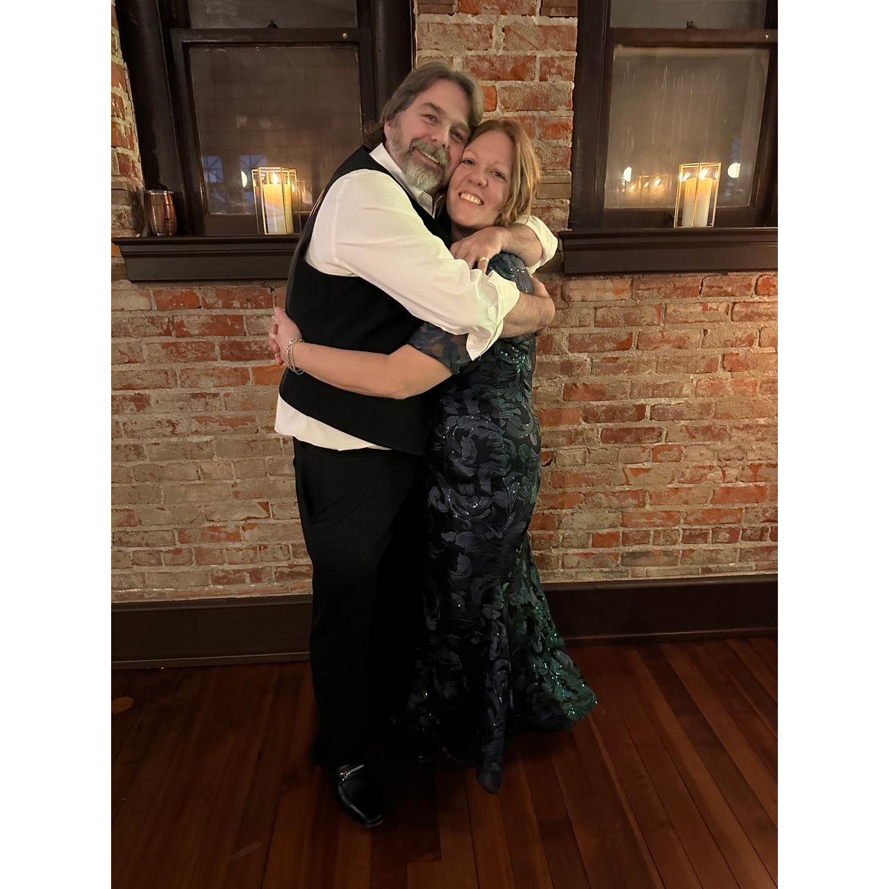 Love-n-hugs at Makayla and Quinton's wedding in 2025.
