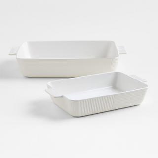 Hanno 2-Piece Textured Ceramic Baker Set