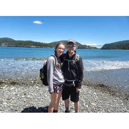 Our first vacation together- to Washington to see Angela's college roommate