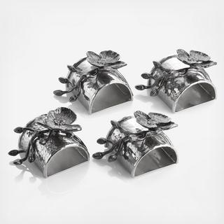 Orchid Napkin Ring, Set of 4