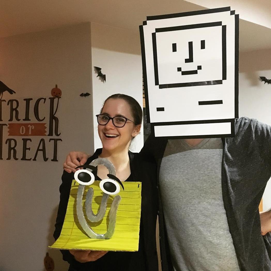 Repping the computer mascots of our youth at Paul & Angelique's annual halloween poker party!