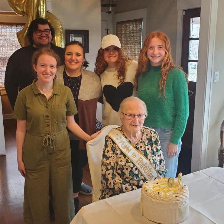 90th birthday party for Claire's grandmother