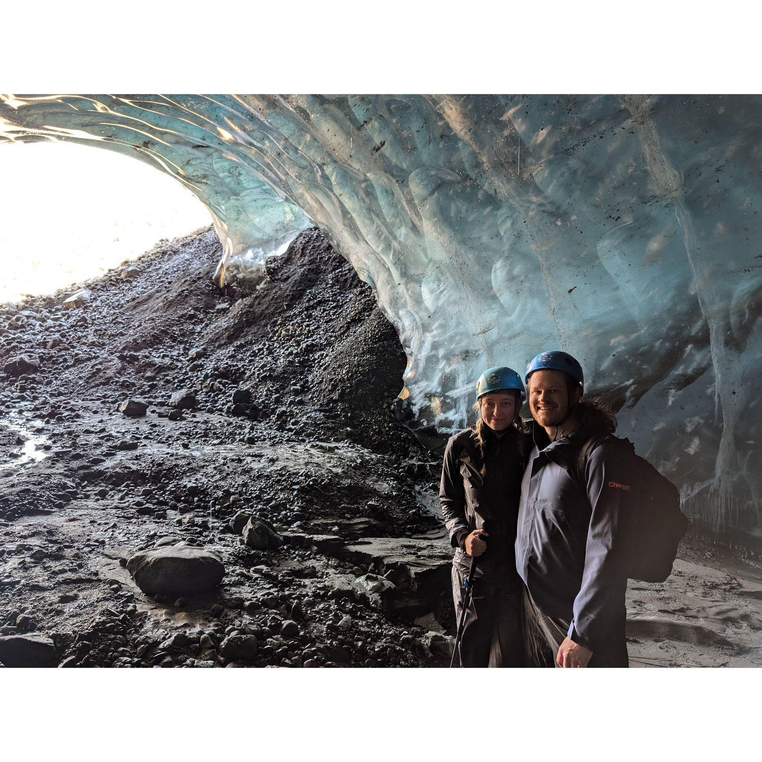 First glacier ice cave of Wrangell-St. Elias National Park