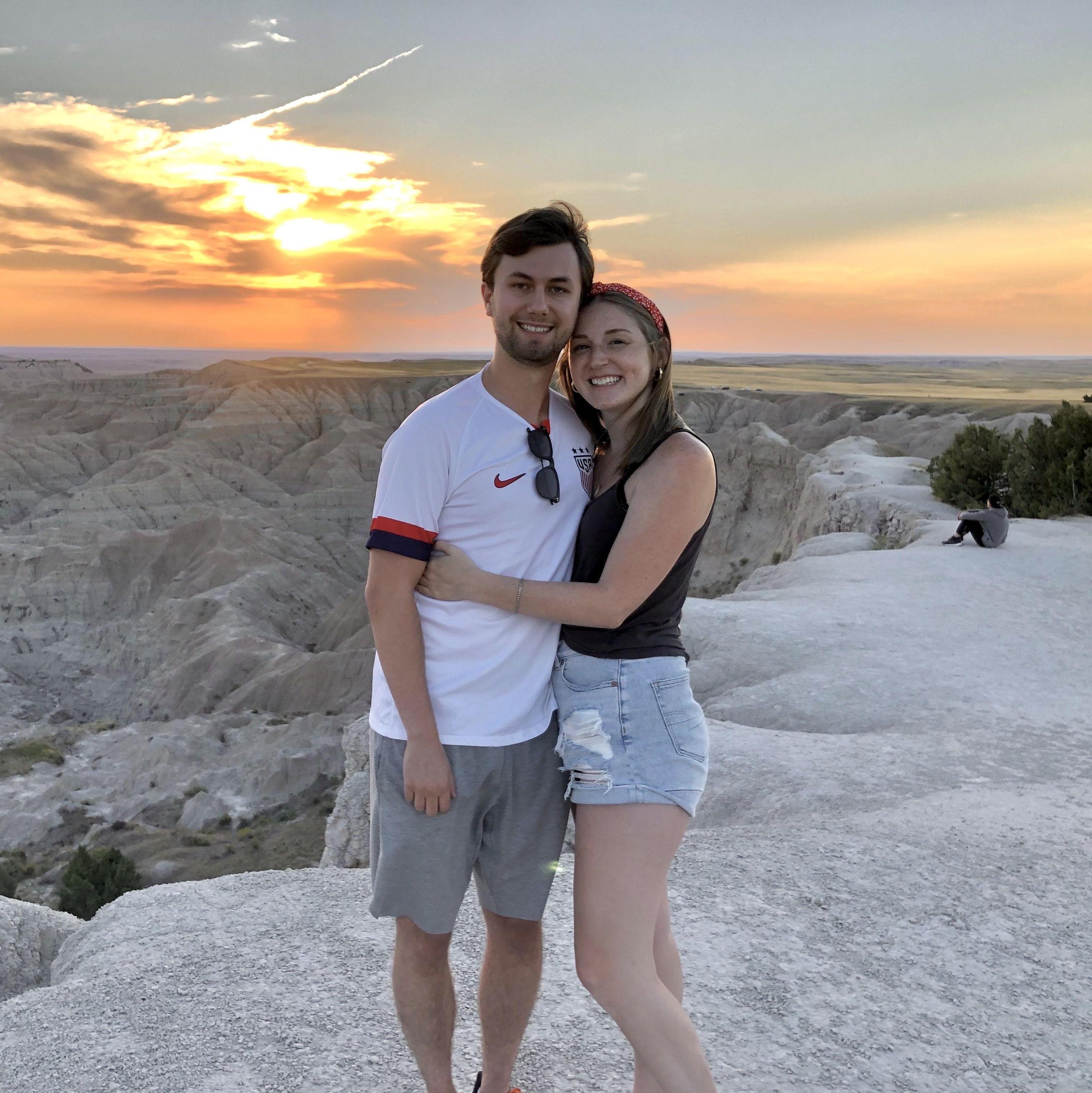 On our road trip at Badlands National Park