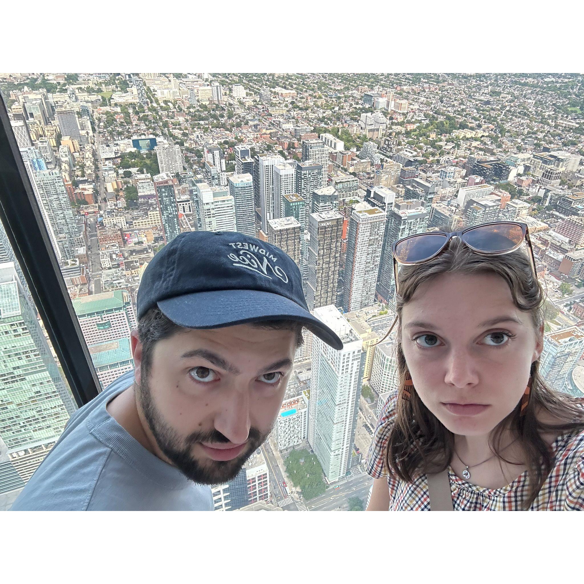 This is us on top of Toronto