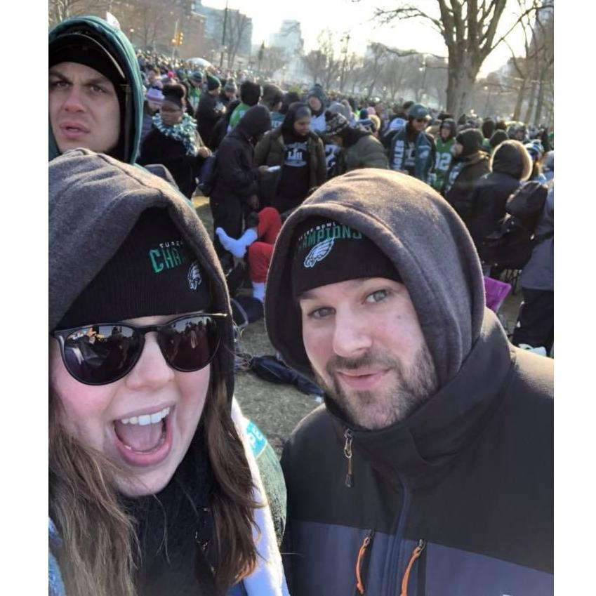 At the Eagles parade after they won the superbowl! February 2018