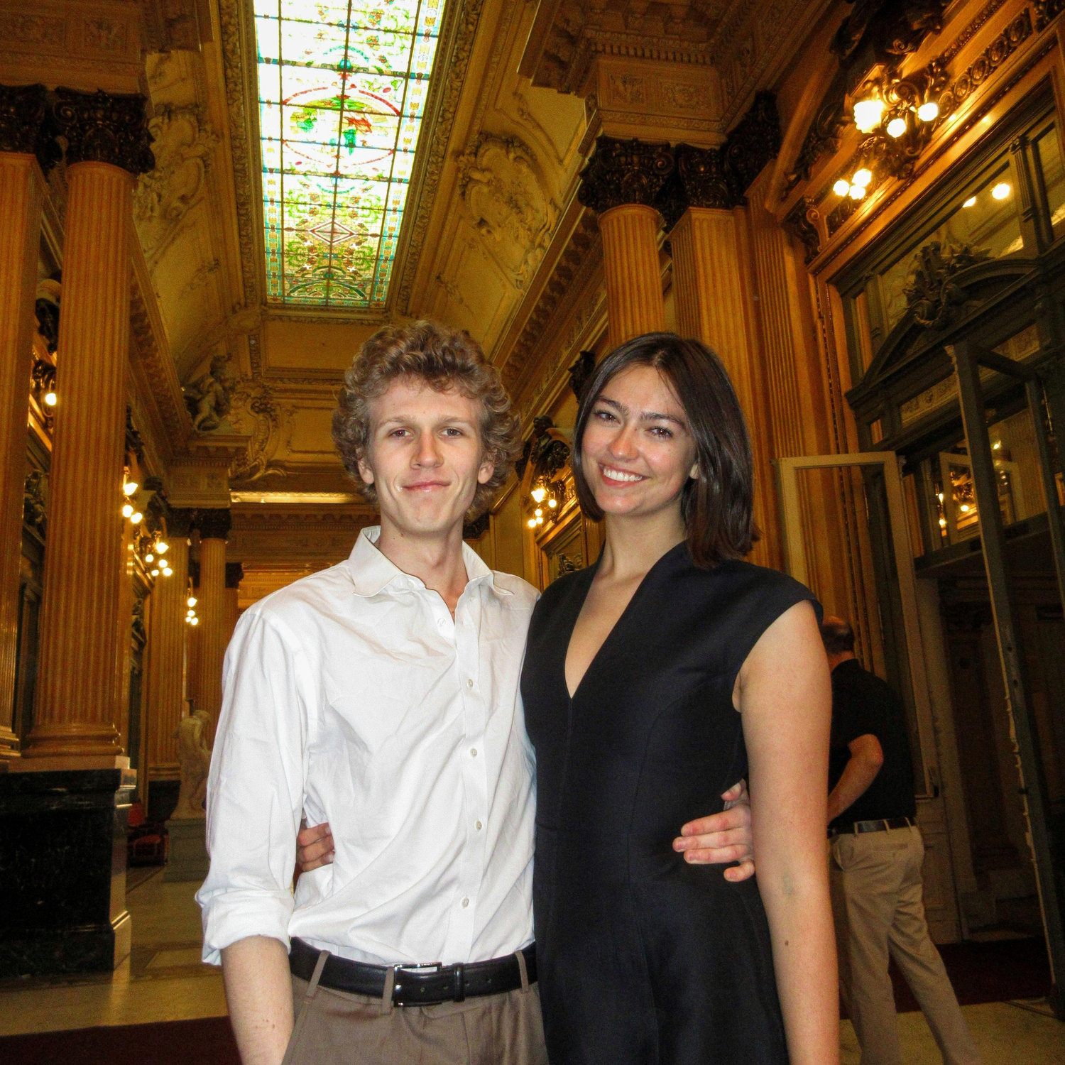 Madeline and Sam at the ballet in Argentina