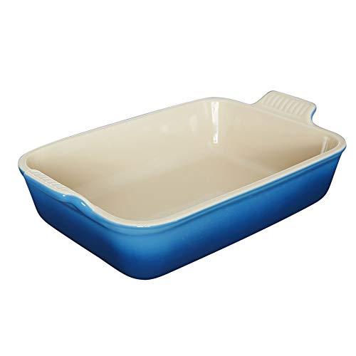 Le Creuset PG07003A-3259 Heritage Stoneware Rectangular Dish, 12-by-9-Inch, Marseille