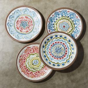 Caprice 8.5" Melamine Salad Plates, Set of 4