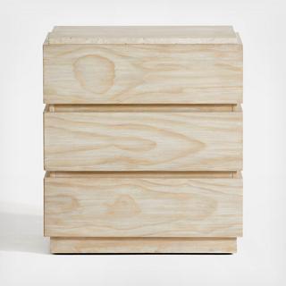 Ensenada 3-Drawer Nightstand