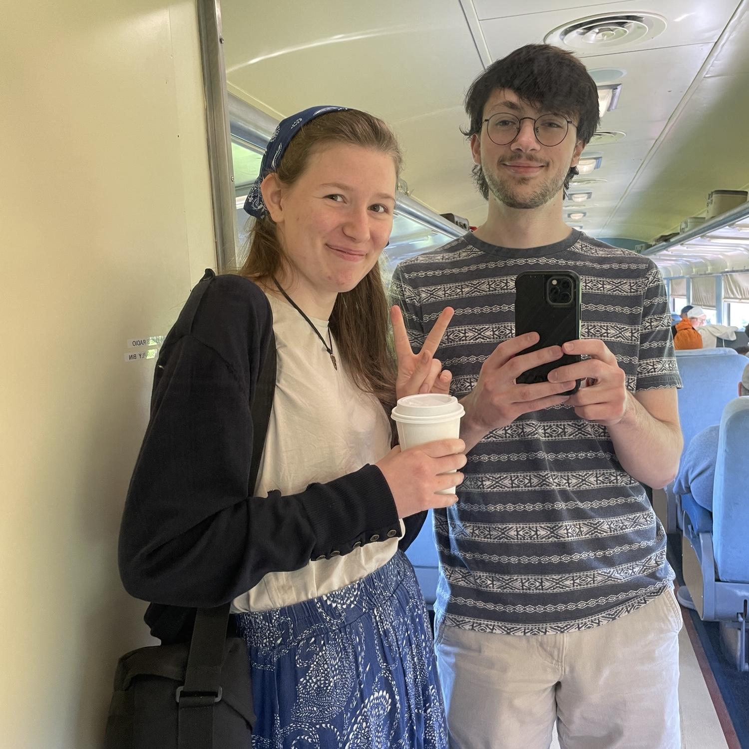train ride in the summer on the Cuyahoga Valley Scenic Railway