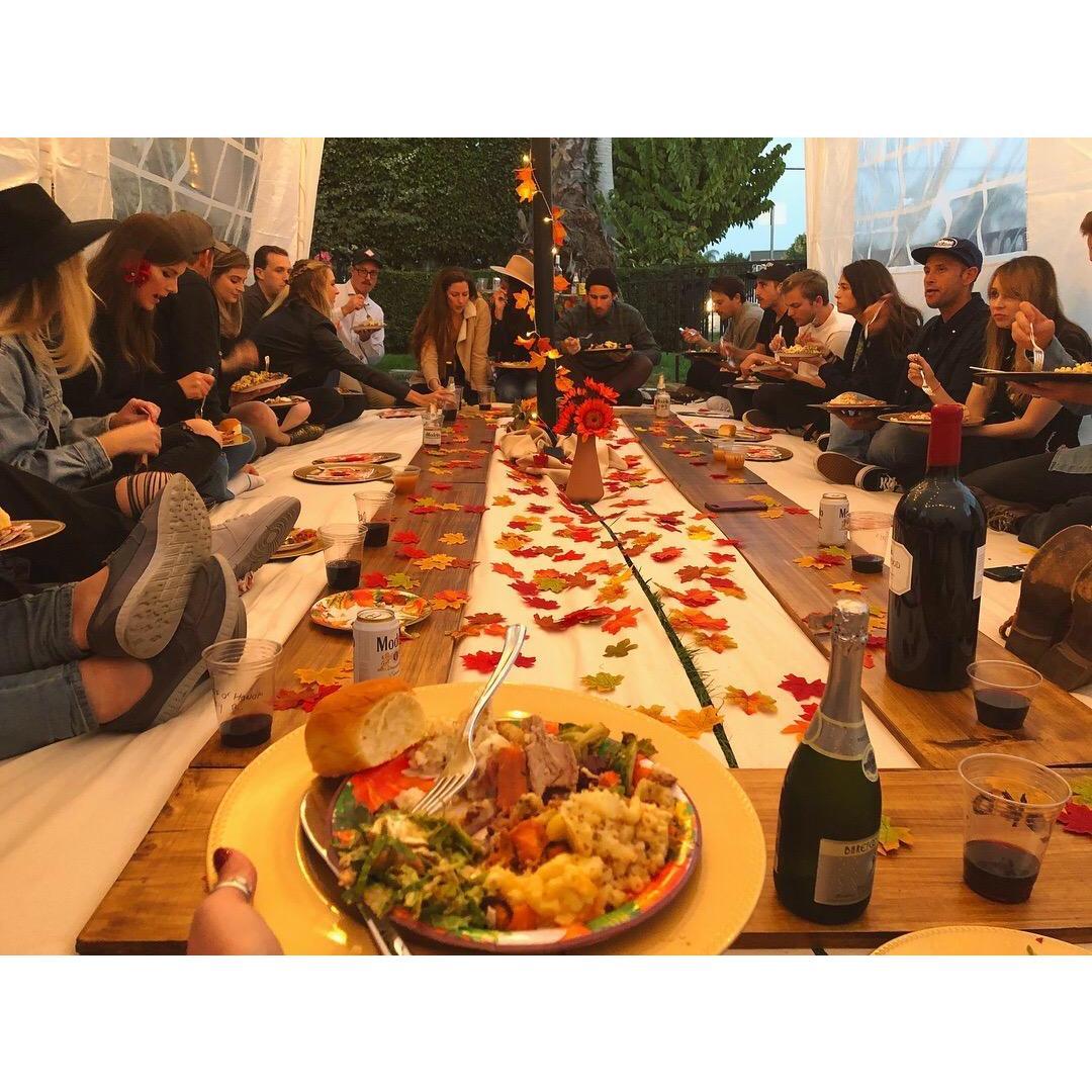 Friendsgiving in our front yard!