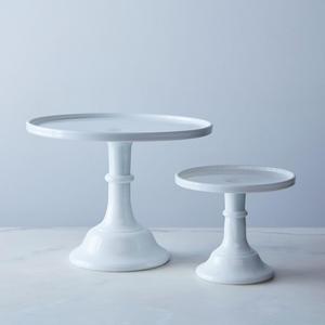 Milk Glass Cake Stand - Large
