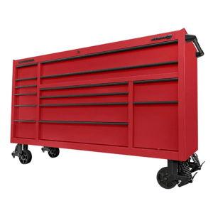 72 in. x 22 in. Triple-Bank Roll Cab, Series 3, Red