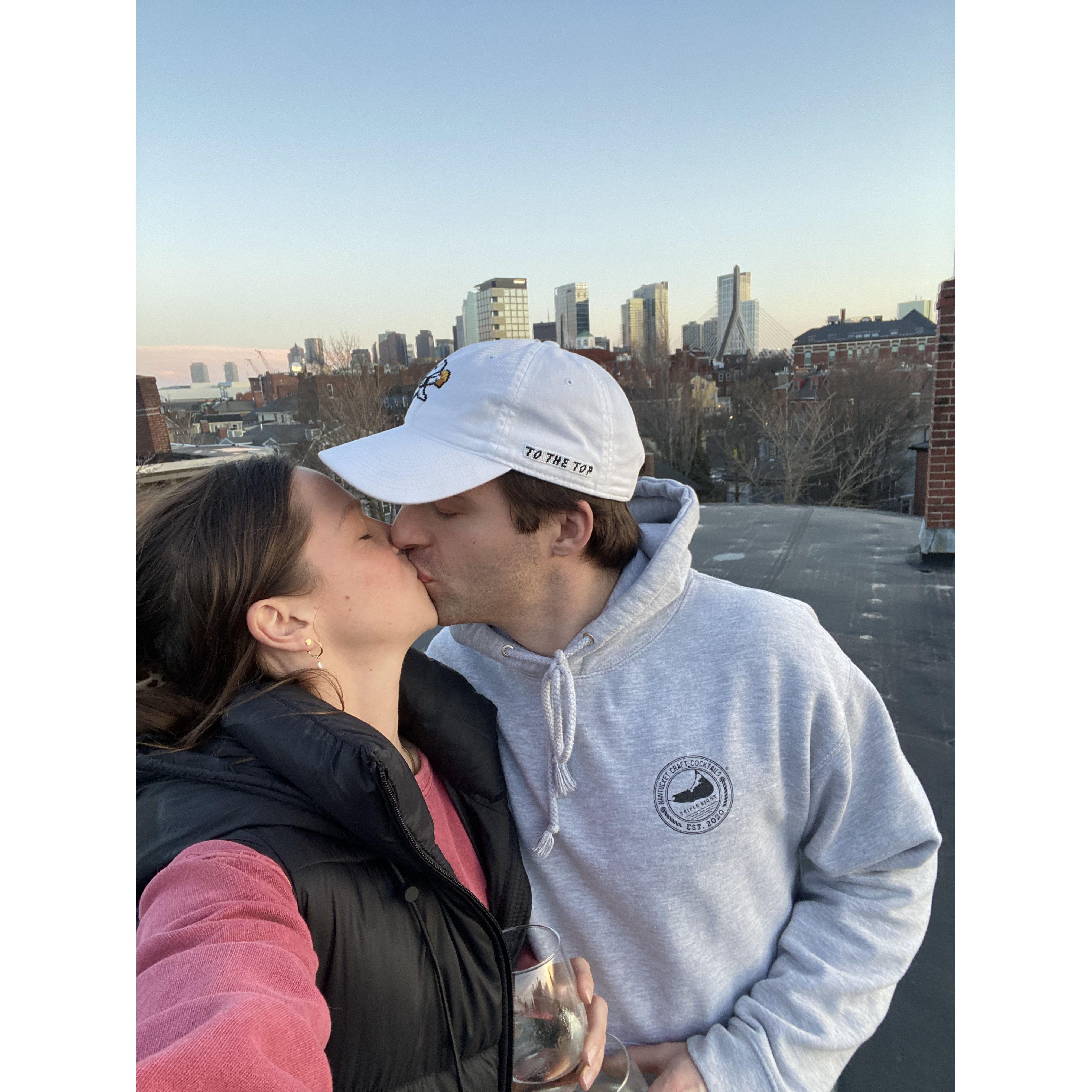 Our last day in Boston, our first home together!